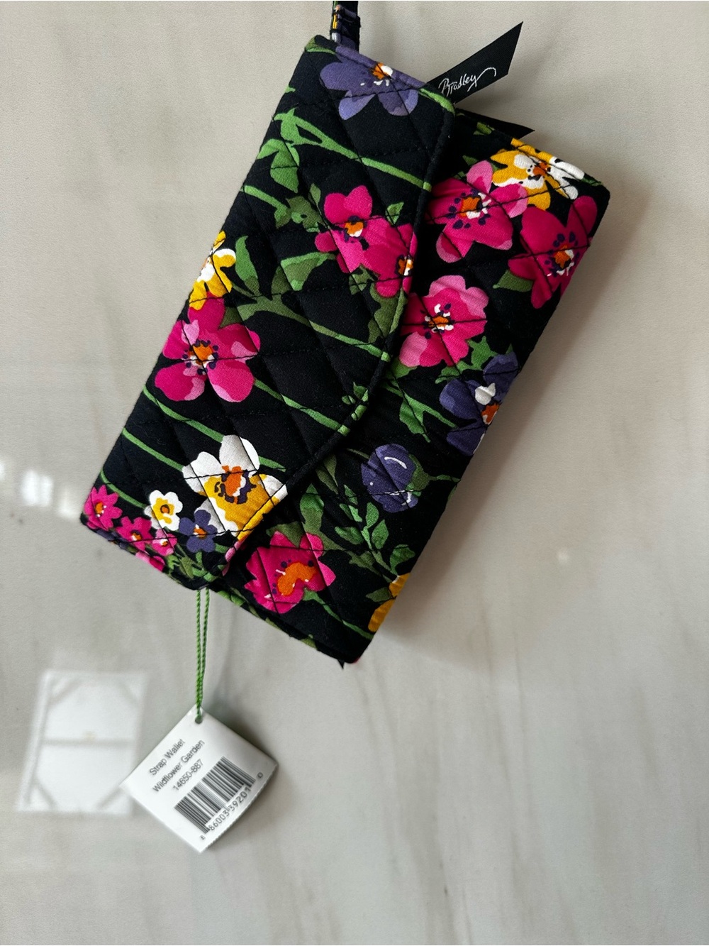 NWT Vera Bradley Trifold Envelope Wallet in Wildflower Garden